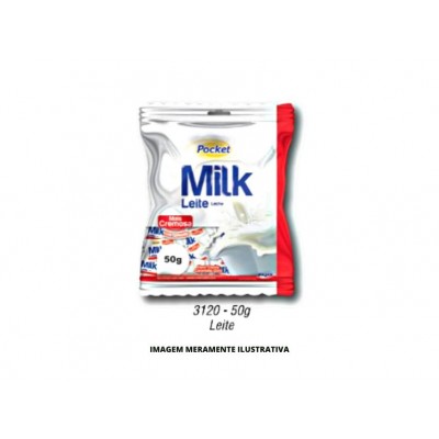 BALA POCKET MILK LEITE RICLAN 1X40X50G